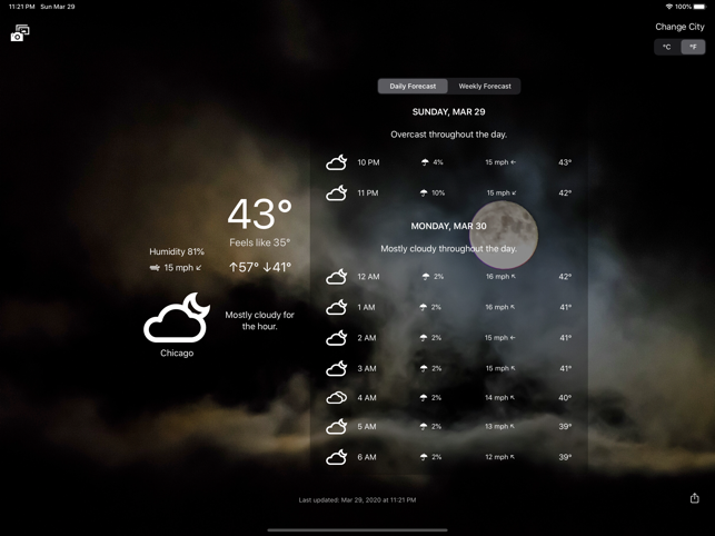 ‎InstantWeather App Screenshot