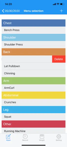 Game screenshot Simple Fitness Note apk