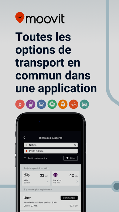 Screenshot #1 pour Moovit: Transports en commun