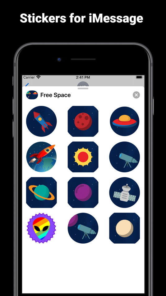 Space stickers emoji for text - 1.2 - (iOS)