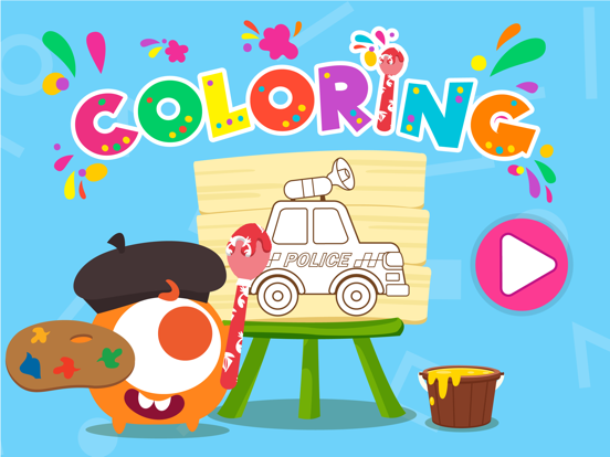 Screenshot #4 pour CandyBots Coloring - Baby Game