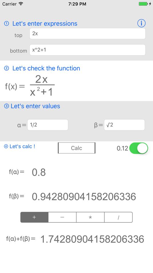 #2. functionCalculator (iOS) 由: Jirou Fukuda