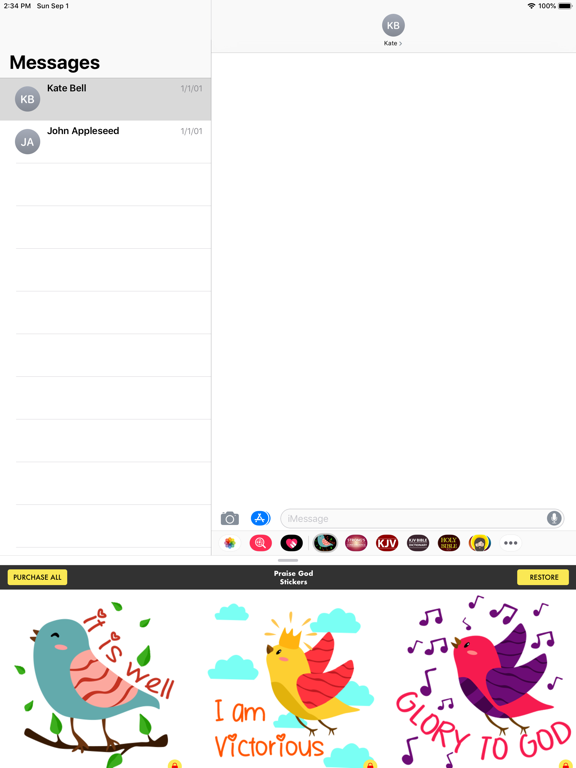 Screenshot #5 pour Praise God Stickers For Chat