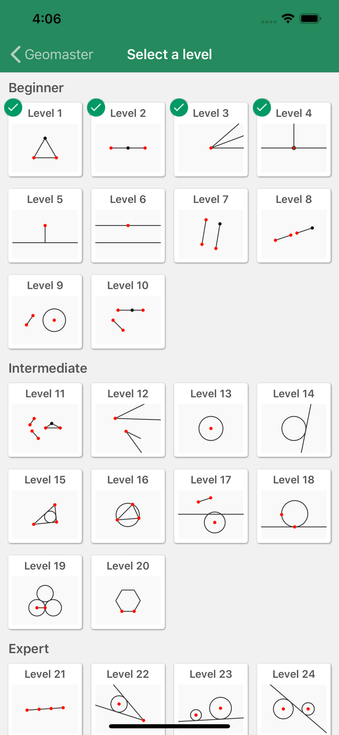 Geomaster - A geometrical game