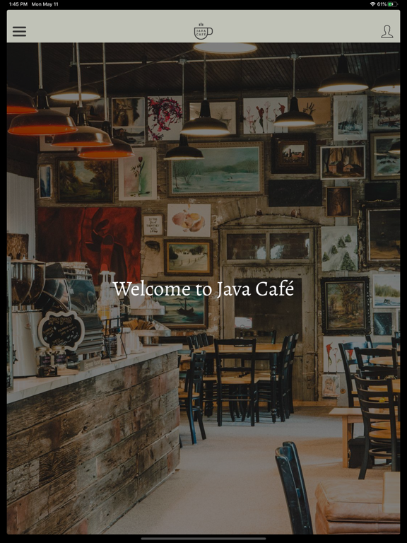 Java Café iPad screenshot 1 - Business app