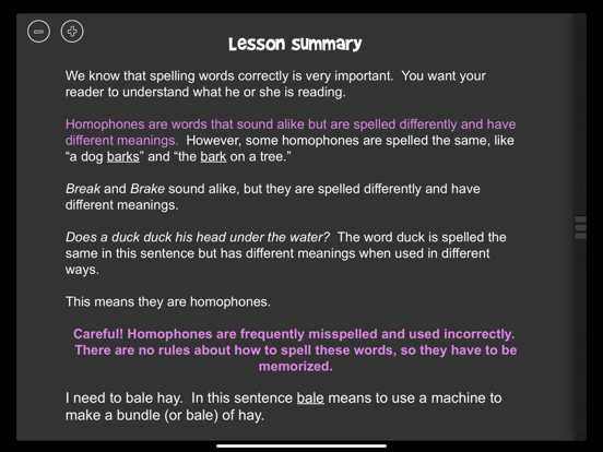 iTooch 5th Grade Language Arts iPad screenshot 5 - Education app