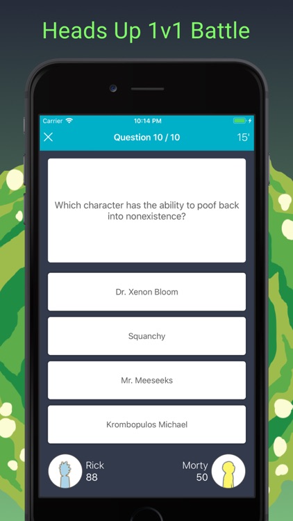 Fan Quiz for Rick and Morty