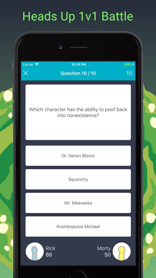 #2. Fan Quiz for Rick and Morty (iOS) 由: Robbie Elias