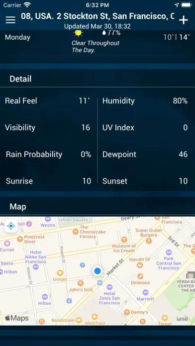 Weather app - Weather forecast App Store screenshot 2