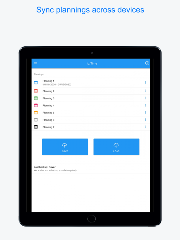 Planningify : Work timesheet iPad screenshot 5 - Utilities app