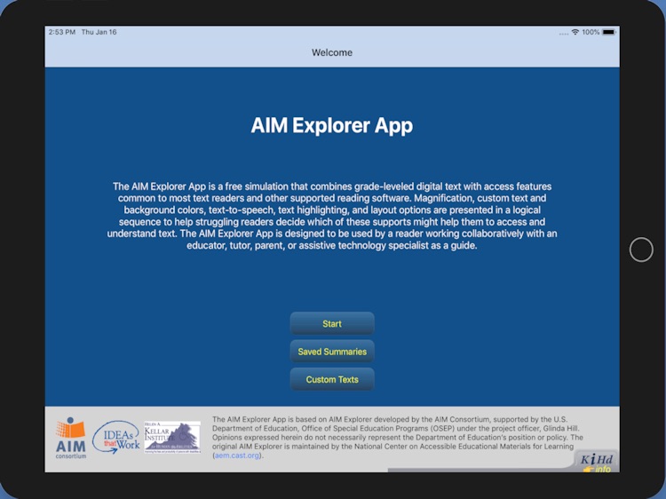 AIM Explorer App