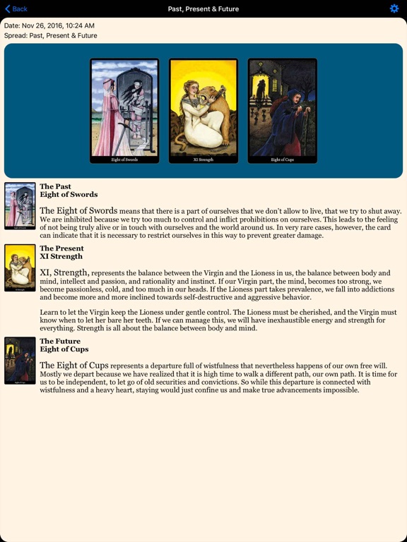 Anna.K Tarot iPad screenshot 4 - Entertainment app