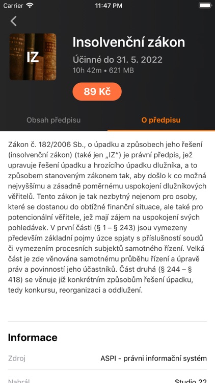 Audiozákony screenshot-3