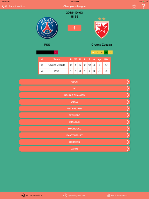 Bullet Bet Predictions iPad screenshot 5 - Sports app