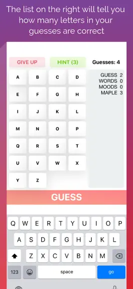 Game screenshot Jotto - Unlimited Word Guess apk