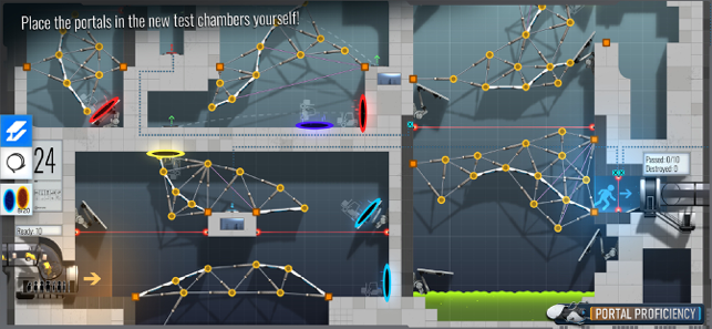 ‎Bridge Constructor Portal -kuvakaappaus