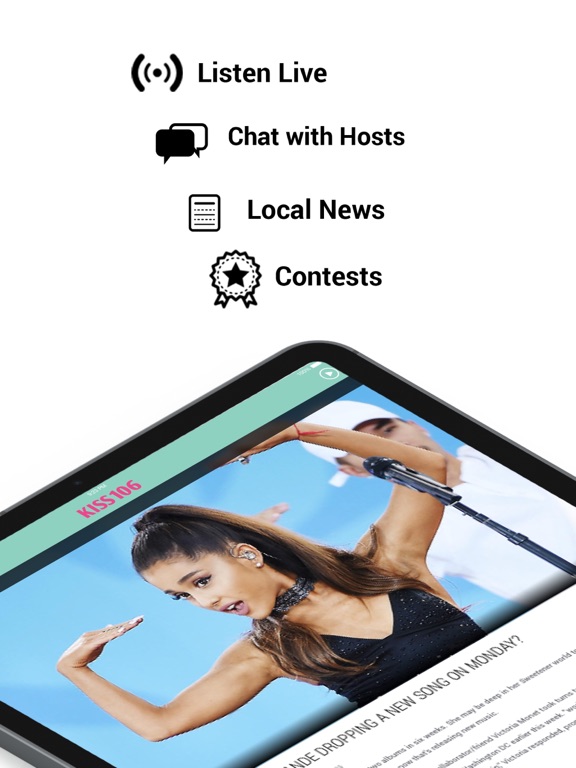 106.1 KISS FM iPad screenshot 1 - Music app