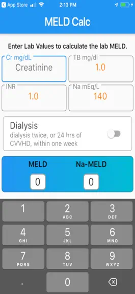 Game screenshot MELD Calculator mod apk