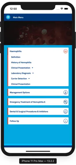 Game screenshot Hemophilia Hematology apk