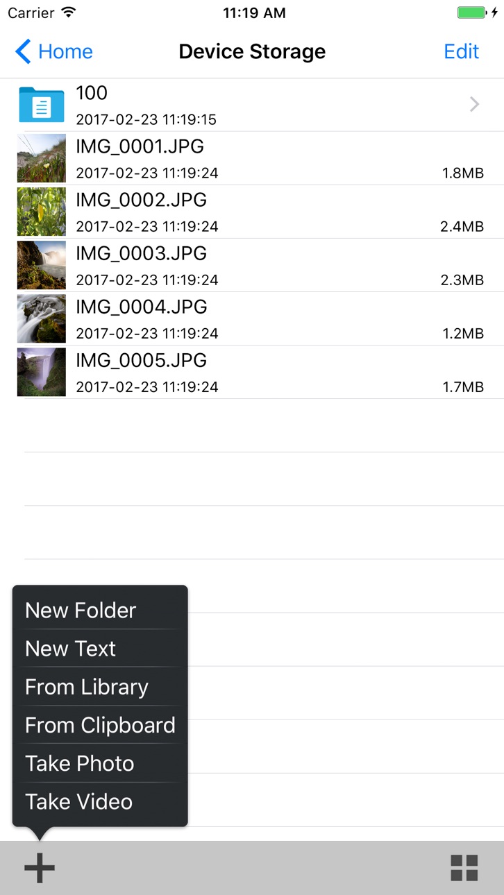 iPhone screenshot