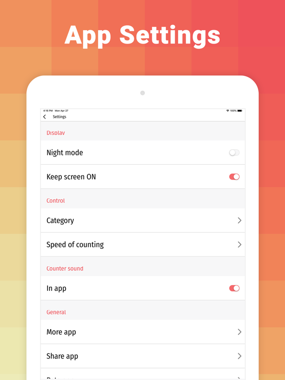 Counter: Digital count machine iPad screenshot 7 - Utilities app