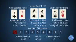 holdem hand strength iphone screenshot 1