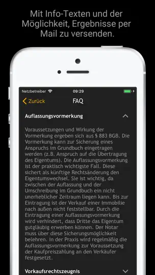 Screenshot von INotar 2019 auf dem iPhone 3