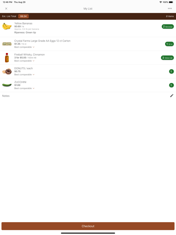 Ptacek IGA iPad screenshot 3 - Shopping app