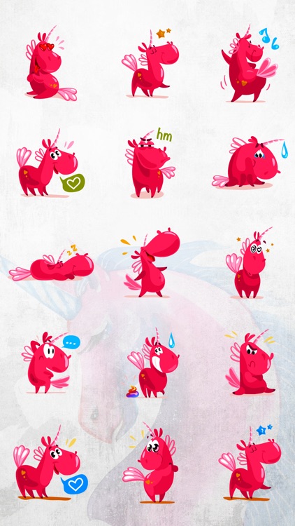 Unicorn Stickers Pack - Emoji