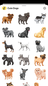 Cute Dog Puppy Doggy Stickers screenshot