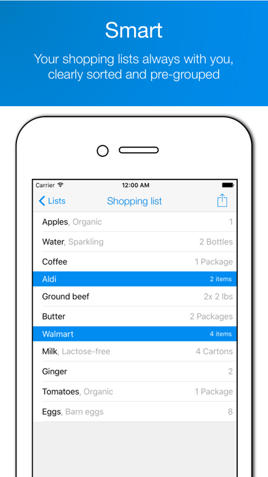 Screenshot #1 pour pon - Smart Shopping List