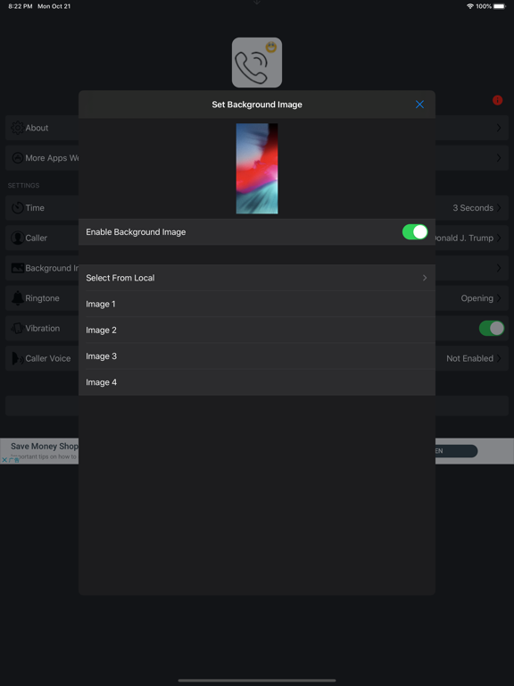 Pseudo Call - Prank Dial App iPad screenshot 4 - Utilities app