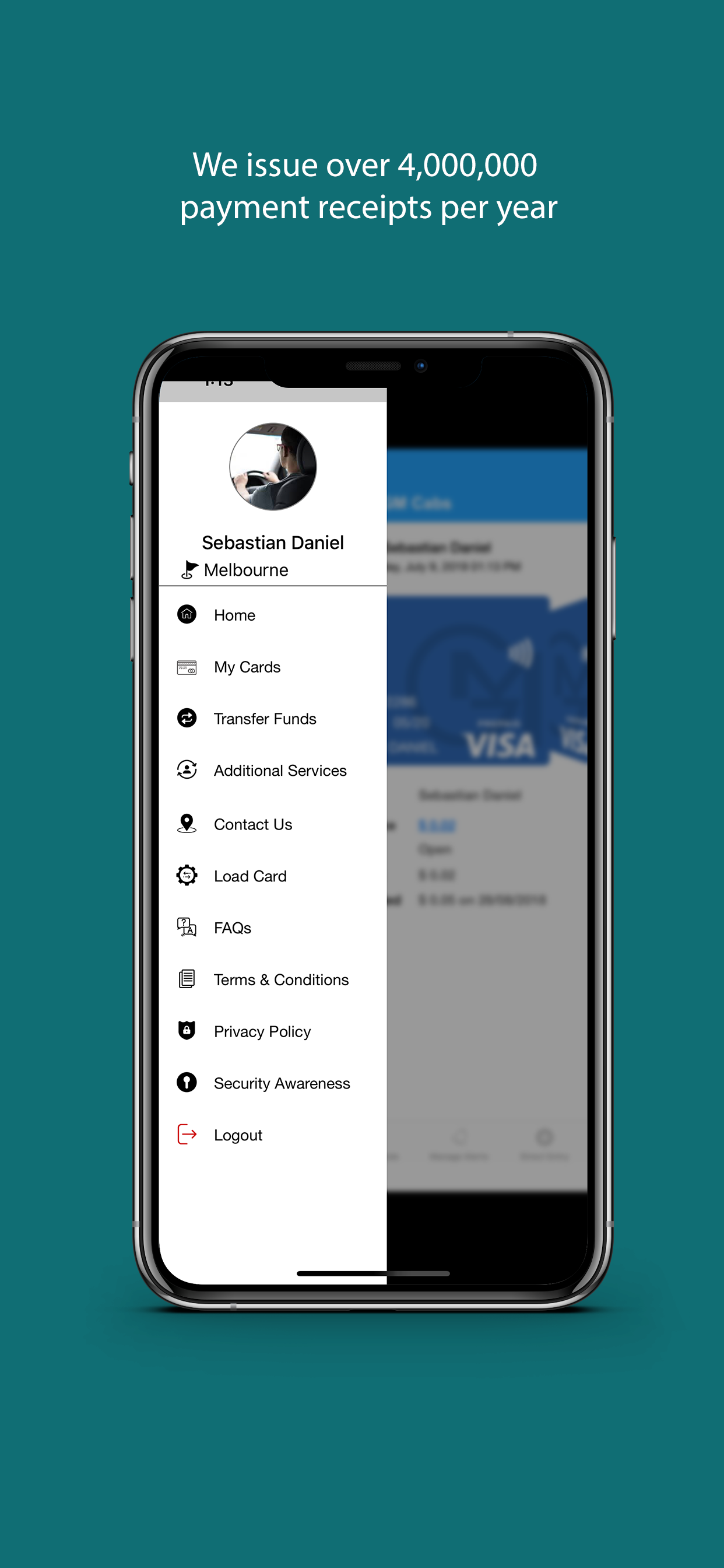 GMCabs Prepaid Visa Card