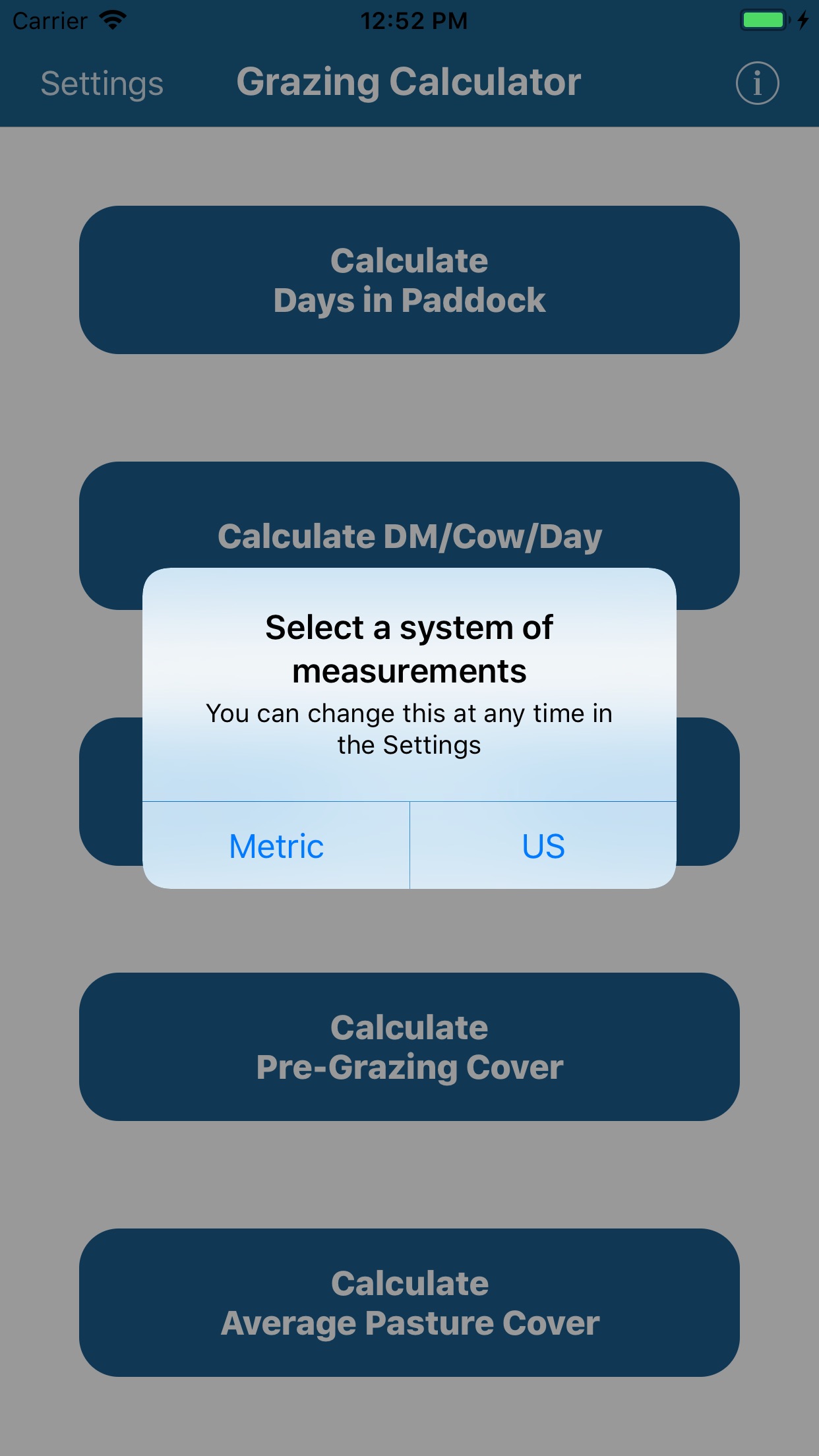 Screenshot 3 of Grazing Calculator