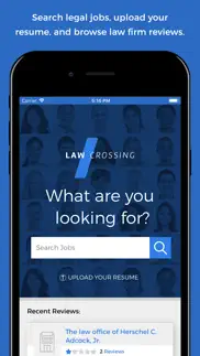 lawcrossing legal job search iphone screenshot 1