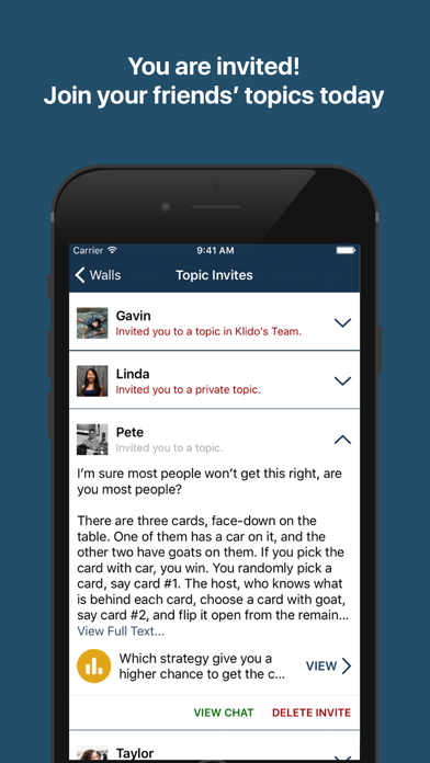 Klido: Group Chat & Discussion Screenshot