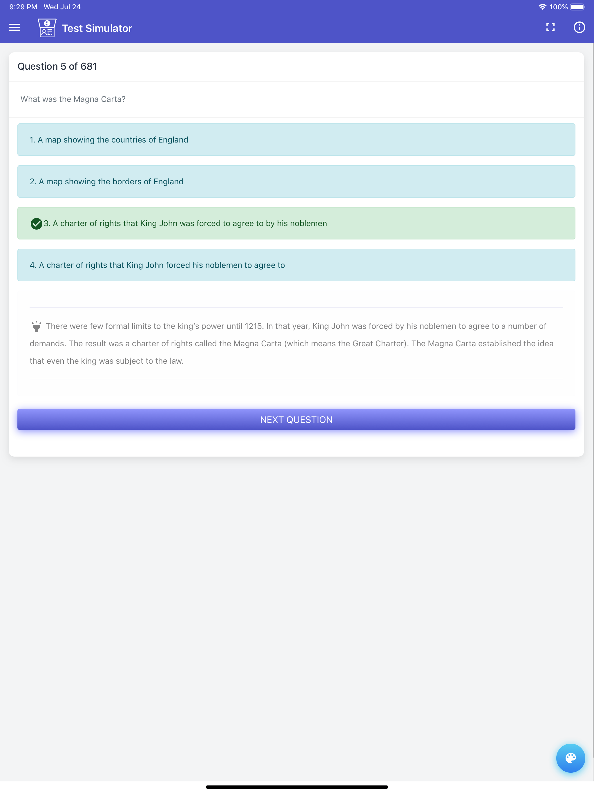 UK Citizenship Test screenshot 20