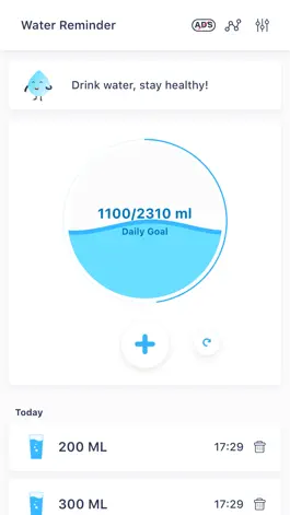 Game screenshot Water Intake Reminder & Track mod apk