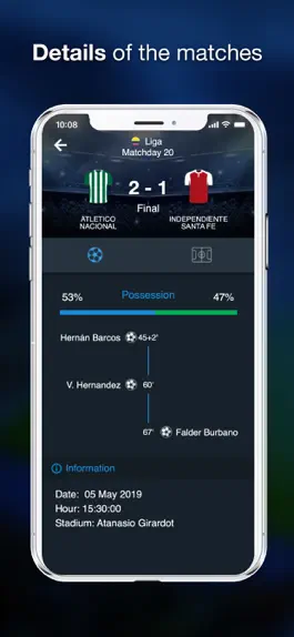 Game screenshot Colombian soccer scores hack