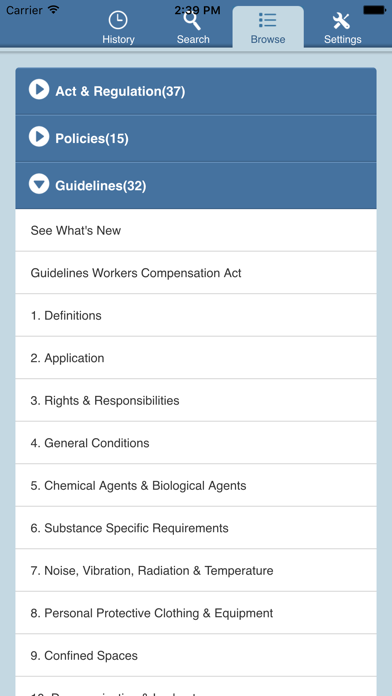 BC OHS Regulation Screenshot