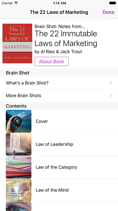 Screenshot #1 pour 22 Laws of Marketing