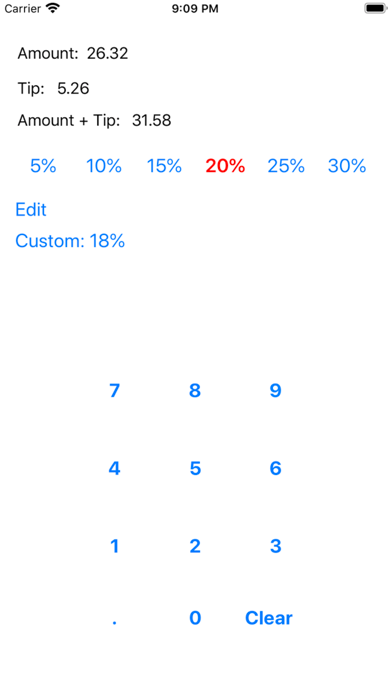 Screenshot #3 pour Tip Calculator-Easy and Simple