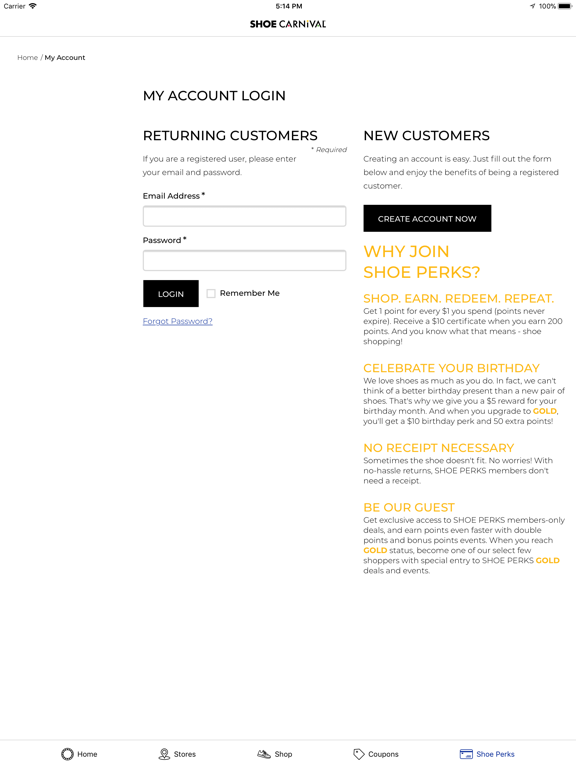 Shoe Carnival iPad screenshot 5 - Shopping app