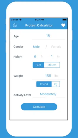 Game screenshot Protein Intake Calculator mod apk