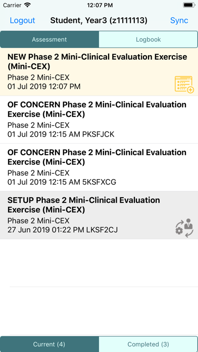 UNSW Medicine Assessments Screenshot