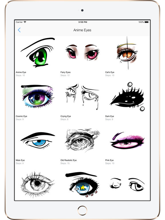 Screenshot #5 pour Draw Anime Eyes - Cutest Eyes