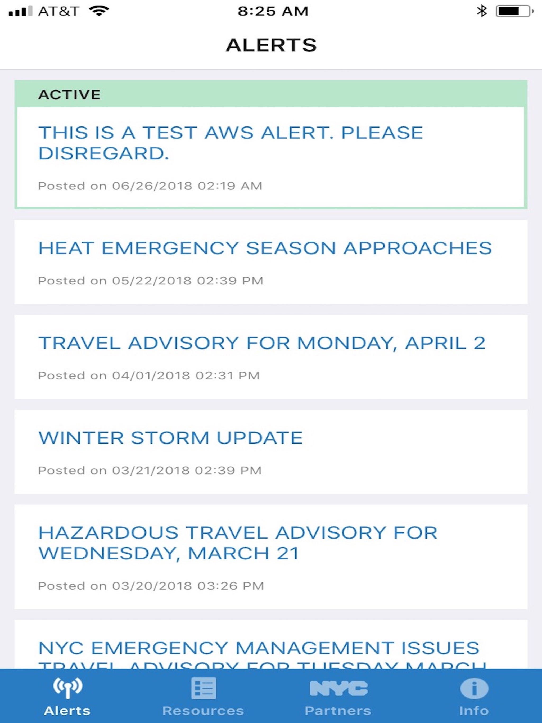 NYC Advance Warning System