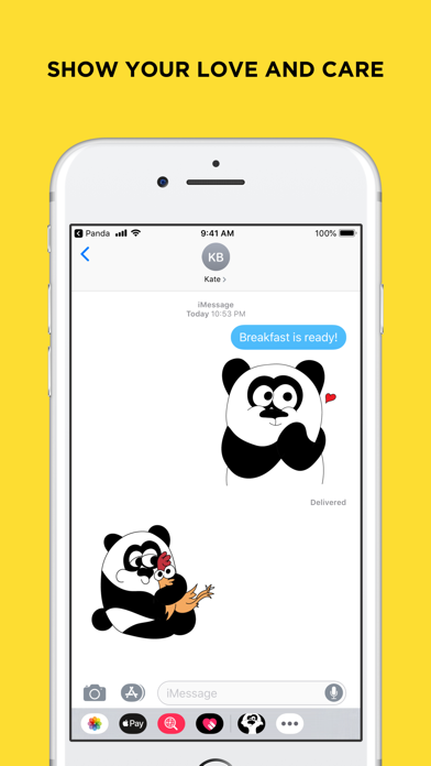 Screenshot #3 pour Panda Bear Sticker Collection