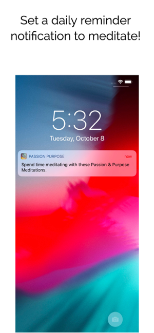 ภาพหน้าจอของ Passion & Purpose Meditations