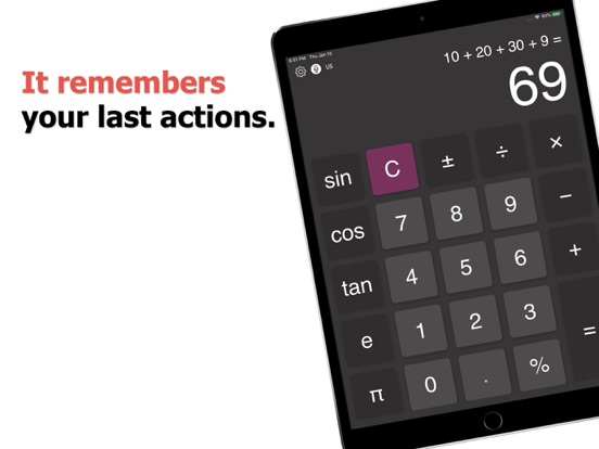 Calculator for iPhone and iPad iPad screenshot 2 - Utilities app